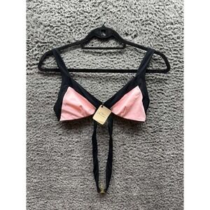NWD Agent Provocateur‎ Mazzy Triangle Cup Bikini Top Black Pink Womens Size 4
